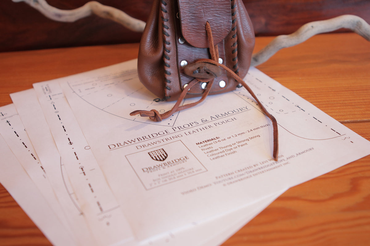 Leather Drawstring Pouch Pattern – Drawbridge Finance